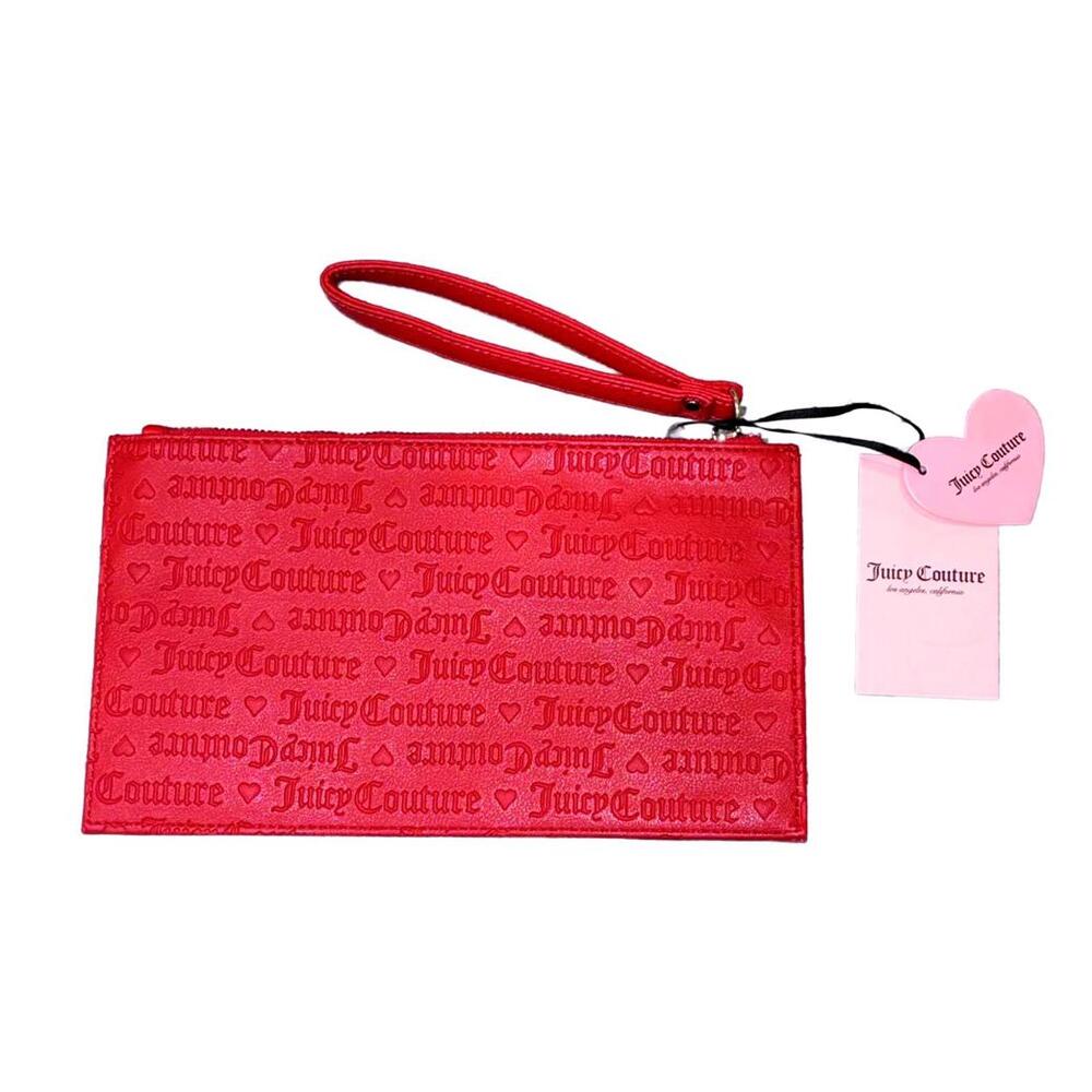 Juicy Couture Red Wristlet, Wallet,‎ Pouch Brand New With Tags - Picture 2 of 3
